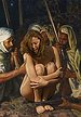 Covering her breasts - Slavegirls in an oriental world by Damian art